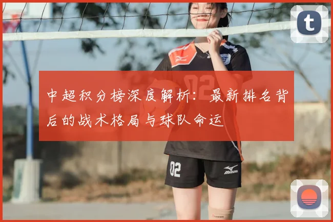 中超积分榜深度解析：最新排名背后的战术格局与球队命运